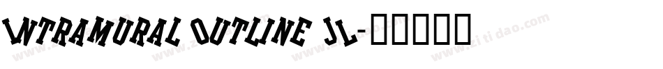 Intramural Outline JL字体转换